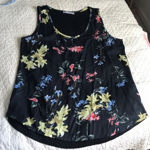 Keren Hart mixed media sleeveless top